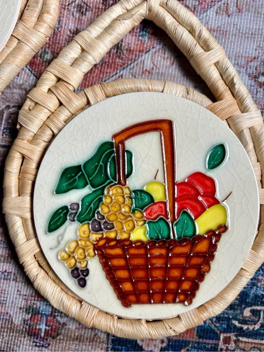 Decorative Fruit Wall Hanging Trivets (Set of 2)